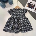 ディオールキッズ モノグラムドレス シャイニープリント 可愛らしいプチファッションDior 子供服ブランドモノグラム ショートスリーブワンピース エレガントデザインディオール女の子 