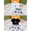 シャネルキッズCHANEL 子供服 白 / 黒 T シャツ + ロゴ柄スカート エレガントコーデセットキッズセットシャネルブランドロゴ、柄スカート2 タイプシャネル半袖 T女の子可愛い