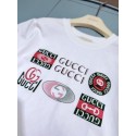 グッチキッズ コーデセット 白素材 ブランドロゴモチーフ 日常着用最適GUCCI 子供服 トレーニングセット ブランドロゴアクセント 白カラー 可愛らしいグッチ半袖 T