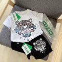 ケンゾーキッズ 2 点セット タイガーモチーフ ブランドアイデンティティ アウトドア風KENZO 子供服 タイガープリントセット カラフルデザイン 子供の個性