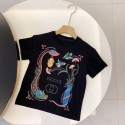 グッチキッズ T シャツ アート風プリント 高級感【GUCCI】キッズ T シャツ アートプリント ホワイトブラック 2 タイプ展開GUCCI 子供服グッチキッズ