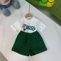 グッチキッズ 2 点セット ボーイズ ガールズ ユニセックスジュニア こども服トップス キッズベビー服GUCCI男の子 女の子 グッチTシャツユニセックスブランドコピー服子供服 ベビー服
