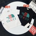 Gucci× ノースフェイスキッズ T ブランドロゴ融合デザインThe North Face子供用 T シャツ ハイファッショングッチキッズ Tギフト高品質白 / 黒 クールアイテムザノースフェイス