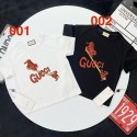 グッチ キッズ T シャツ タイガー × スネーク カッコよすぎる 2 色展開グッチGucci子供服 90cm-160cmグッチ 半袖夏