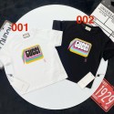 グッチキッズ T シャツ GUCCI 子供服 カラフルロゴ T 白 / 黒 ファッション人気グッチキッズファッションカラーブロック風男児 女児Tシャツユニセックスブランドコピー服子供服 ベビー服