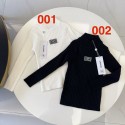 シャネル子供服chanel秋冬キッズタートルネックシャネルリブニット子供洋服韓国風白黒シャネル女子秋冬 子供キッズ服偽物可愛いCHAELブランドロゴ高品質防寒