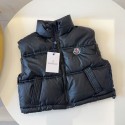 激安モンクレールMONCLER 子供ダウンベスト子供服秋冬超安い偽物モンクレールキッズ 男児 女児服MONCLERキッズ高品質冬服子供用ブラック防寒モンクレール キッズ ダウンベスト