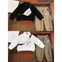 グッチ 子供服セットアップ gucciキッズ秋冬洋服 グッチ キッズ2点キッズ服偽激安男の子 女の子グッチ キッズ モノグラム柄 トラックスーツGUCCI高品質100cm-160cm