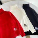 バーバリー Burberry子供服キッズ 秋冬用タートルネックニット ロゴ刺繍 スタイリッシュデザインBurberry子供用秋冬バーバリー子供服 コピー 激安