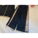 Burberry子供服バーバリー風 キッズ パーカーパンツ セット秋冬子供キッズ服バーバリー Burberry子供服2 点セット チェック柄アクセントウェア偽物高品質
