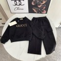新作gucciキッズ服グッチ 子供服チルドレン ブランドロゴ スウェットセット韓国風グッチ上下セット tシャツ ショーツ 2点キッズ服GUCCI男の子女の子洋服高品質