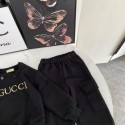 新作gucciキッズ服グッチ 子供服チルドレン ブランドロゴ スウェットセット韓国風グッチ上下セット tシャツ ショーツ 2点キッズ服GUCCI男の子女の子洋服高品質