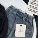 モンクレールMONCLERキッズ子供服秋冬 子供キッズ服 男の子女の子モンクレールキッズブラックカーディガンデニムパンツ高品質MONCLER子供服韓国風90cm-150cm