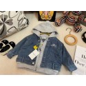 バレンシアガBalenciaga 子供服ブランド韓国風バレンシアガキッズ デニムブルゾン 日常着に最適キッズバレンシアガ風子供用男の子女の子Balenciaga
