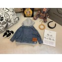 バレンシアガBalenciaga 子供服ブランド韓国風バレンシアガキッズ デニムブルゾン 日常着に最適キッズバレンシアガ風子供用男の子女の子Balenciaga