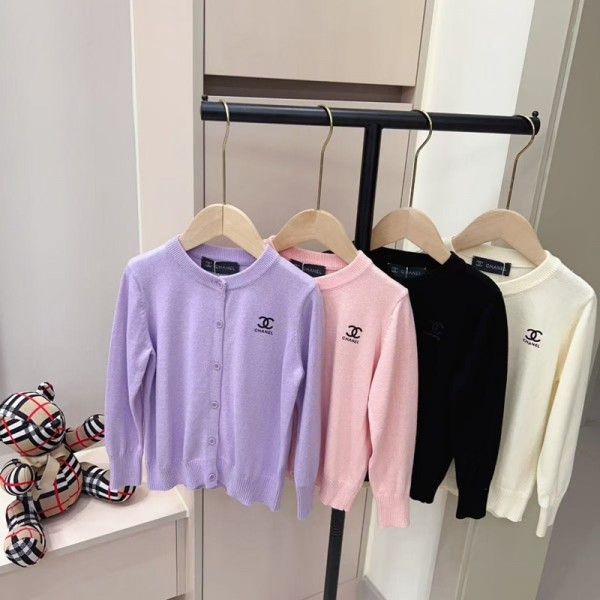 CHANEL子供服シャネル風 親子カーディガンセット 可愛らしいデザインシャネル子供キッズ服CHANEL洋服おしゃれ ベストブランド子供服ウェア激安110-170cm