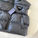 プラダ キッズ ダウンベストprada子供服秋冬簡約 韓国風プラダ 子供キッズ服保温性プラダ PRADA子供服110-160㎝ダウンベストロゴフード男の子 女の子ハイブランド韓国風