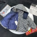 ディオール子供服秋冬ディオール キッズ モノグラム ダウンジャケットdiorモノグラムダウンジャケットフード高級感ハイブランド超安い偽物ブランドディオール子供洋服韓国風
