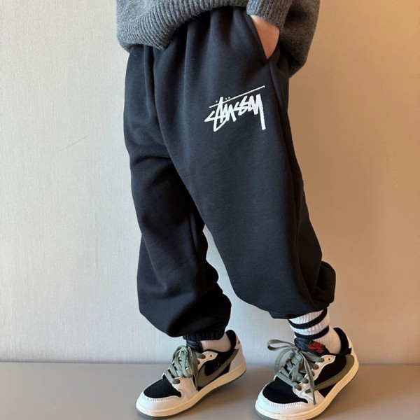 ハイブランド流行りStussy ステューシー子供服キッズ服 ベストブランド子供服ウェア激安秋冬ステューシーキッズ男の子韓国風ステューシー風 キッズ スウェットパンツ
