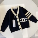 CHANEL秋冬洋服ハイブランド女の子シャネルキッズ子供服ブランドセーター可愛いchanelシャネルエレガントセーター カーディガン 百搭激安
