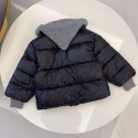 バレンシアガBalenciaga子供服激安 子ども服ブラック アウターバレンシアガ小学生子供ブランドパロディ衣装キッズブラックアウター ダウン素材 保温性抜群ハイブランド