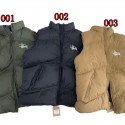 ステューシー Stussy秋冬服刺繍 ダウンベスト韓国風流行り男性女性Stussy 大人服防寒激安ステューシーステューシー秋冬ダウンベスト ダウンコットン3 色 S-2XLハイブランド韓国風