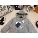 キッズ ルイヴィトン風 ロゴ パーカー洋気子供用LVルイヴィトンキッズパーカー ロゴアクセント スタイリッシュ日常着ルイヴィトンハイブランド韓国風