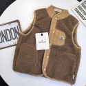 モンクレールMONCLER子供用服ハイブランド子供服秋冬コピーモンクレール風 キッズ ブラウンフリース ベスト可愛い高品質モンクレール男の子 女の子ハイブランド韓国風