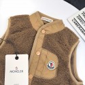 モンクレールMONCLER子供用服ハイブランド子供服秋冬コピーモンクレール風 キッズ ブラウンフリース ベスト可愛い高品質モンクレール男の子 女の子ハイブランド韓国風