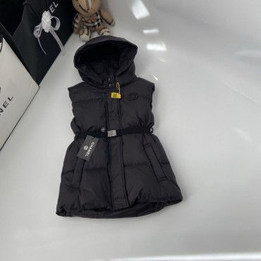 シャネルブランド女の子キッズ服フード付き...