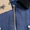 ハイブランドステューシー大人服stussy 服  男女兼用 ネイビー コーデュロイカラー ディトロイトワークジャケット ステューシー韓国風流行り
