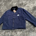 ハイブランドステューシー大人服stussy 服  男女兼用 ネイビー コーデュロイカラー ディトロイトワークジャケット ステューシー韓国風流行り