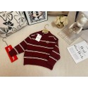 モンクレール風 キッズ ボルドーストライプ ニットセーター防寒 防風 韓国風Moncler ハイブランド子供服高級感 男女童共用 90-140 サイズ男の子 女の子