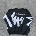 Stussy ニットセーターステューシー秋冬ハイブランドメンズ レディース韓国風ステューシーstussy 服 大人服カジュアルビッググラフィティロゴ クルーネックニットセーター