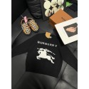 BURBERRY 風子供服  バーバリーキッズイクスカバリーロゴニットセーター ブラック 男女童共用 90-150 サイズ百搭バーバリーハイブランド子供服コピー