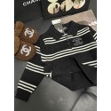 シャネルCHANELキッズ秋冬用シャネル風ボーダーポロニット 男女共用90-160 サイズシャネル可愛い子供服ハイブランド激安