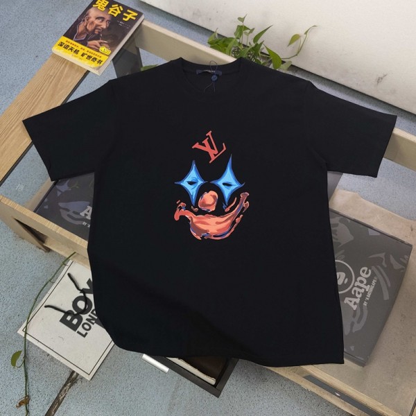 ルイヴィトン半袖tシャツ激安LVハイブランド欧米風メンズレディースルイヴィトン大人服夏LOUIS VUITTON 風ハイブランドコピー激安S-5XL対応 人気