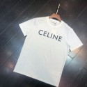 セリーヌＴシャツ激安celine親子 ペアルックceline tシャツ 短袖 夏服吸汗 軽い 丸男女兼用セリーヌ風 ベーシック ロゴプリント T シャツ ホワイト / レッド / ブルー / ブラック