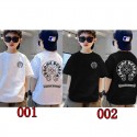 クロムハーツ キッズ半袖 tシャツ男の子Chrome Hearts 子供服韓国風 夏激安ハイブランド子供用半袖Tシャツ クロムハーツ コピーキッズ春夏用クロムハーツ風ロゴ半袖 T シャツ 男女共用110-170 サイズ