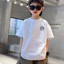 クロムハーツ キッズ半袖 tシャツ男の子Chrome Hearts 子供服韓国風 夏激安ハイブランド子供用半袖Tシャツ クロムハーツ コピーキッズ春夏用クロムハーツ風ロゴ半袖 T シャツ 男女共用110-170 サイズ
