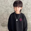 クロムハーツキッズ長袖 T シャツChrome Hearts 子供服男の子女の子兄妹服ピンククロスロゴホワイト / ブラッククロムハーツ子供用110-160 サイズハイブランド韓国風