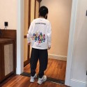 クロムハーツキッズ長袖 T シャツ高級感 百搭Chrome Hearts 子供服男女童 クロムハーツ風ポケット付きバックプリント長袖 T シャツ ストリート系 日常・外出両用ハイブランド激安
