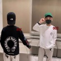 クロムハーツ子供服男の子韓国風Chrome Hearts キッズ長袖tシャツ パーカー白と黒 クロムハーツ子供キッズ服ハイブランド子供服コピーウェア激安カジュアルおしゃれ110cm～170cm 対応 