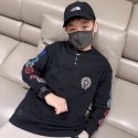 クロムハーツ子供服男の子韓国風Chrome Hearts キッズ長袖tシャツ パーカー白と黒 クロムハーツ子供キッズ服ハイブランド子供服コピーウェア激安カジュアルおしゃれ110cm～170cm 対応 