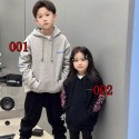 CHROME HEARTS 風キッズパーカークロムハーツ子供服男の子 女の子兄妹服 姉弟服クロムハーツ風 クロスパターン キッズパーカー 記念撮影に最適ブランド子供服ハイブランド韓国風