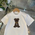 激安フェンディ 子供服ハイブランドキッズ服夏可愛いフェンディ風ズッカ柄幼児半袖Ｔシャツ＋ショーツセット 白 90-160 サイズfendi子供服 セットアップ