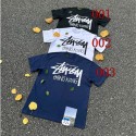 ステューシー子供服男女兼用韓国風キッズ 半袖tシャツ百搭Stussy 風 バックプリント 百搭半袖 T シャツ3 色展開日常用夏ステューシー ブランド子供服小中学生