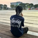 ステューシー子供服男女兼用韓国風キッズ 半袖tシャツ百搭Stussy 風 バックプリント 百搭半袖 T シャツ3 色展開日常用夏ステューシー ブランド子供服小中学生