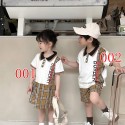 バーバリーキッズ セットアップ 兄妹 / 姉弟お揃いコーデ 春夏ハイブランドBURBERRY子供服キッズ tシャツバーバリー風 ノバチェック キッズペアコーデ ワンピース / セットアップ韓国風バーバリーキッズ服 ベストブランド子供服ウェア激安