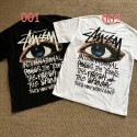 Stussyキッズ半袖 tシャツ子供服ステューシーハイブランド激安ステューシーキッズ tシャツSTÜSSY 風アイグラフィック T シャツ バックプリント ブラック / ホワイトハイブランド韓国風